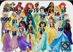 Image result for Disney Princess and Prince Ages