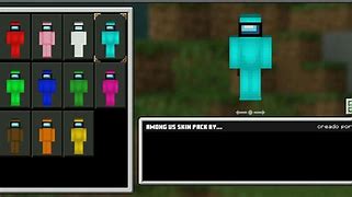 Image result for Among Us Skins Minecraft PE