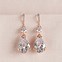 Image result for Swarovski Rose Gold Drop Earrings