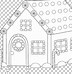 Image result for Gingerbread House Clip Art Black and White Single Line