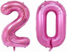 Image result for Number 20 Birthday Balloons