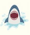 Image result for Open Mouth Shark Clip Art