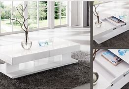 Image result for Modern White Extra Long Coffee Table