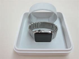 Image result for Apple Silver Stainless Steel Case with Link Bracelet