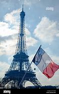 Image result for French Flag atop Eiffel Tower