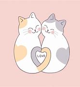 Image result for Cat Couple Art