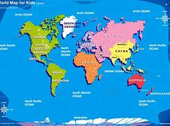 Image result for Basic World Map for Kids