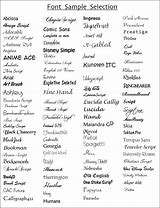 Image result for Font Styles List with Examples