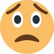 Image result for Worried Face Emoji