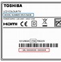 Image result for Toshiba Non Smart TV Touch Screen Buttons