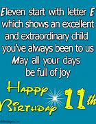 Image result for 11 Year Old Birthday Wishes