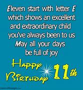 Image result for 11th Birthday Wishes