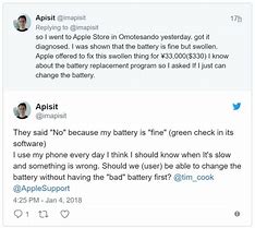 Image result for Apple Battery Replacement Notification