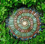 Image result for Mosaic Stepping Stone Designs