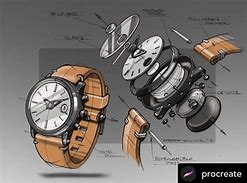 Image result for Industrial Design Sketches Bronson Automatic Black Stainless Steel Watch