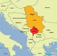 Image result for Serbia Kosovo Location