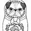 Image result for Pug Coloring Pages
