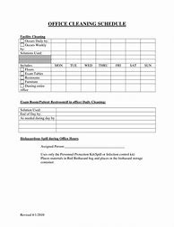 Image result for Blank Cleaning Checklist Template