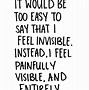 Image result for Poems About Feeling Invisible