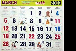 Image result for Tamil Calendar March 1980