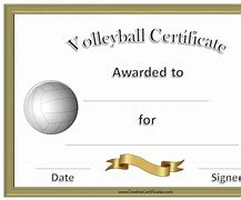 Image result for Printable Volleyball Certificates