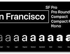 Image result for San Francisco Medium Bold Font