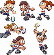 Image result for Playing Rugby Cartoon