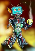 Image result for TV Head Robot Art