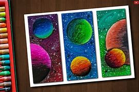 Image result for How to Draw a Galaxy with Oil Pastels