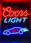 Image result for Coors Light Official Beer of NASCAR Light Up Sign