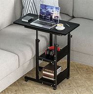 Image result for Adjustable Height Laptop Desk Rolling Stand with Rollers