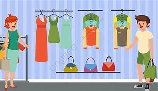 Image result for Clothes Shopping Cartoon