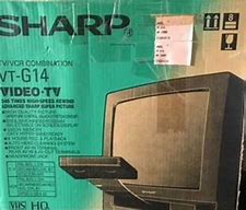 Image result for VCR TV Sharp