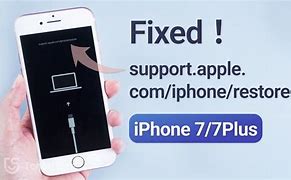 Image result for iPhone 7 Plus Saying Support Apple Restore