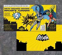 Image result for Batman Birthday Invitation