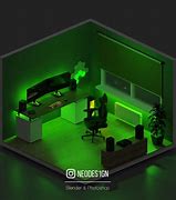 Image result for Minimalist Gamer Office Setup