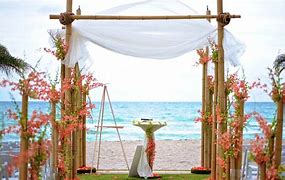Image result for Outdoor Wedding Setup Beach