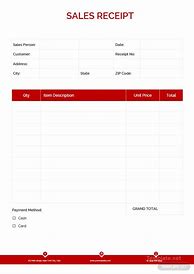 Image result for Sales Receipt Template Word