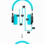 Image result for Headphones On Head Black and White