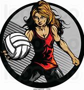 Image result for Girls Volleyball Clip Art