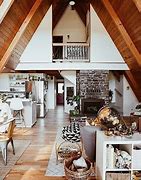Image result for Small a Frame Cabin Inside