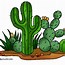 Image result for Cartoon Desert with Cactus