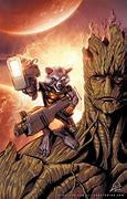 Image result for Groot Tree Man Rocket Raccoon