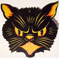 Image result for Vintage Cat Halloween Decor