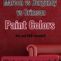 Image result for Crimson vs Maroon Color