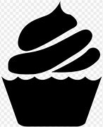 Image result for Cupcake Vector Black White