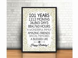 Image result for Announcement for 101 Birthday