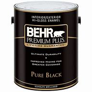 Image result for Behr Black Paint