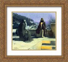 Image result for henry ossawa tanner paintings nicodemus and Jesus on a Rooftop
