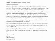 Image result for Internship Email Example